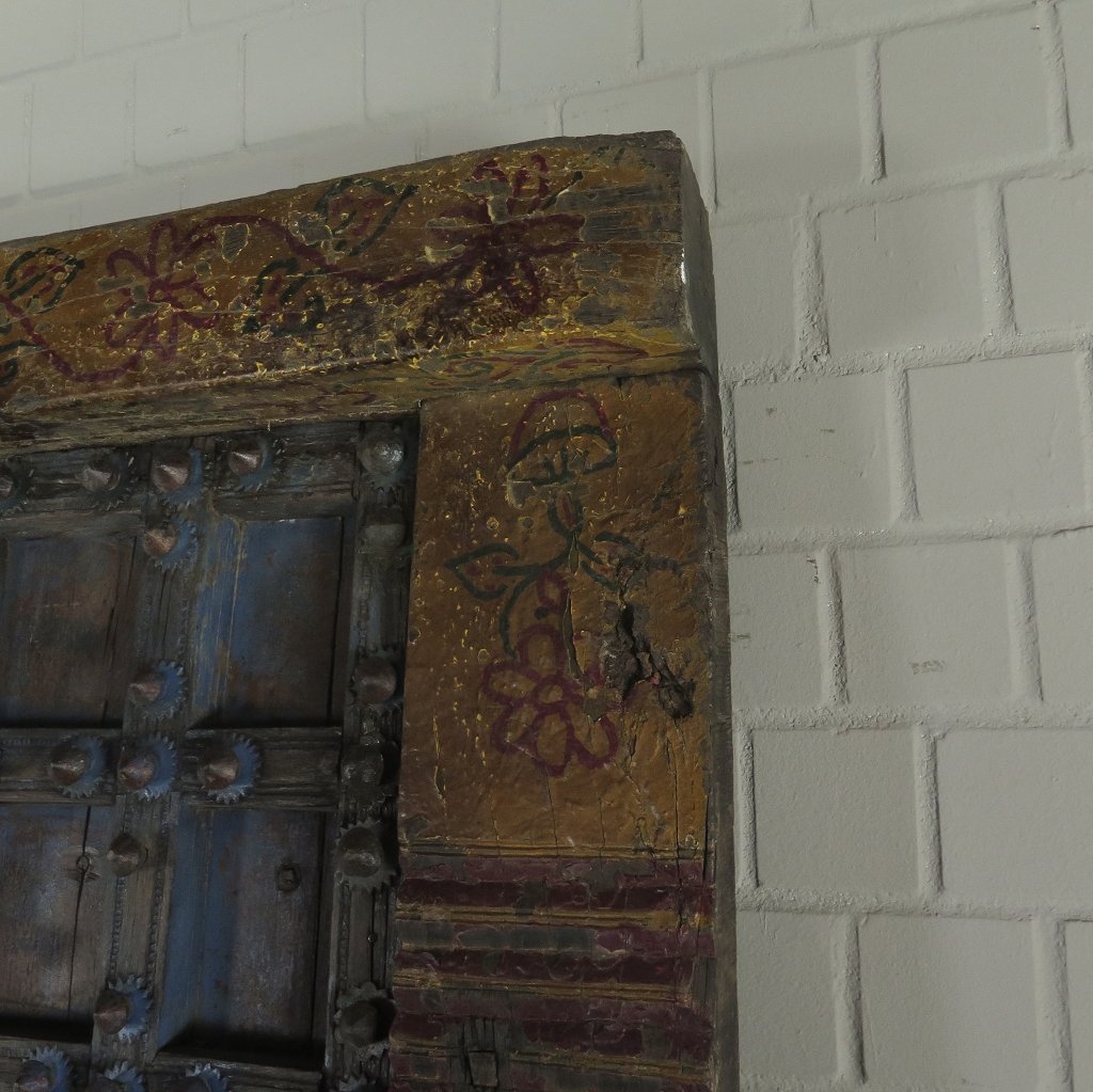 Tür Eingangstür Haustür 1900 Teakholz