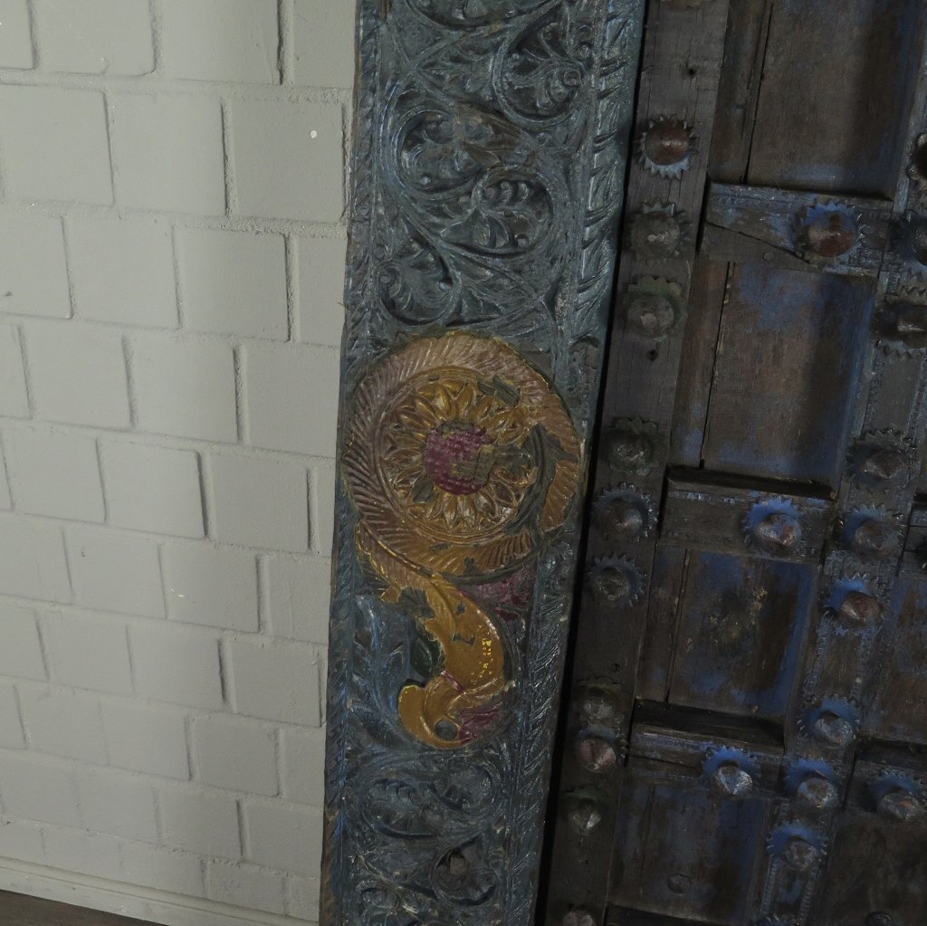 Tür Eingangstür Haustür 1900 Teakholz
