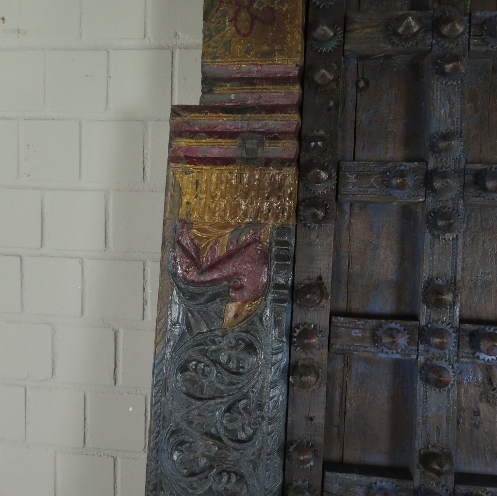 Tür Eingangstür Haustür 1900 Teakholz