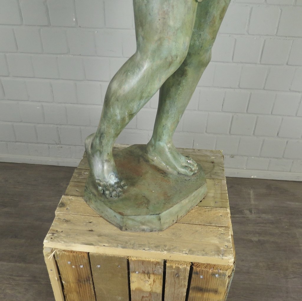 Skulptur Dekoration Mann 1,21 m Bronze