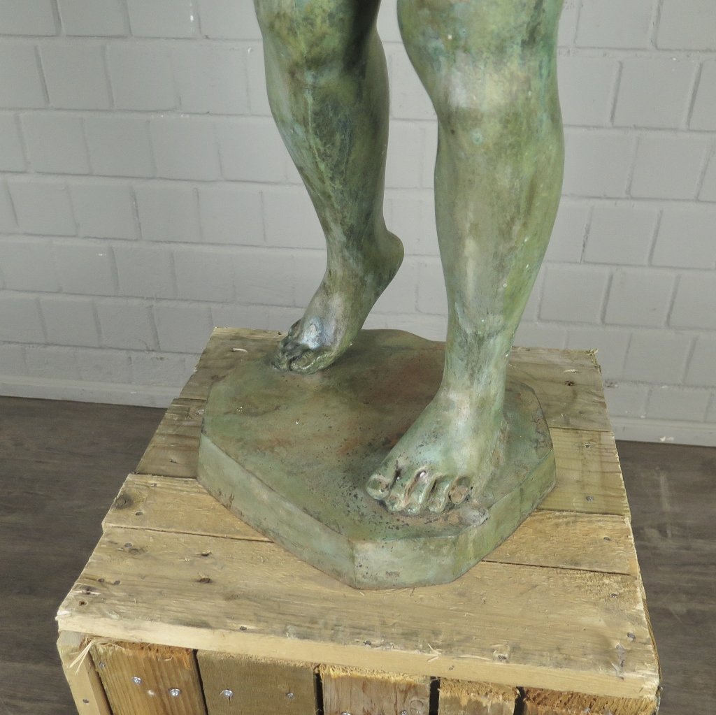 Skulptur Dekoration Mann 1,21 m Bronze