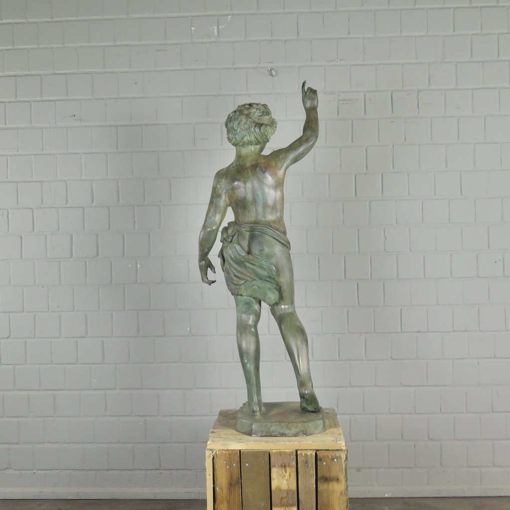 Skulptur Dekoration Mann 1,21 m Bronze