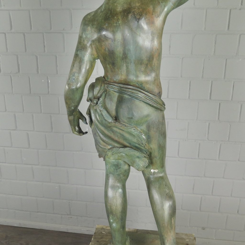 Skulptur Dekoration Mann 1,21 m Bronze