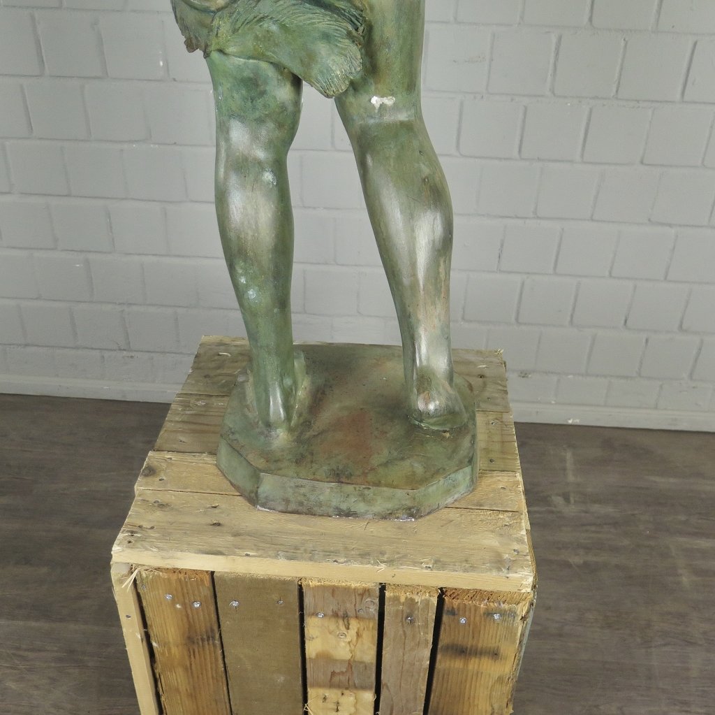 Skulptur Dekoration Mann 1,21 m Bronze