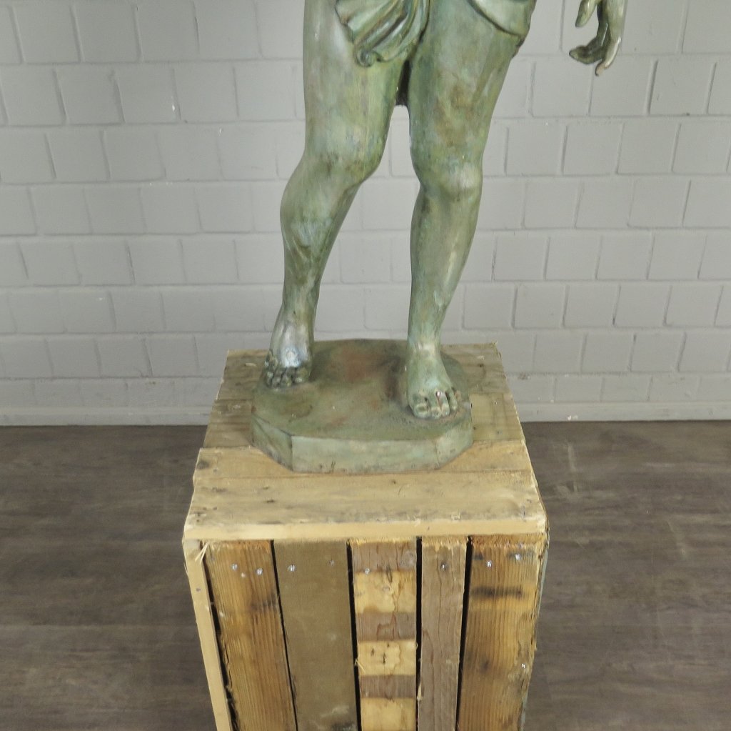 Skulptur Dekoration Mann 1,21 m Bronze