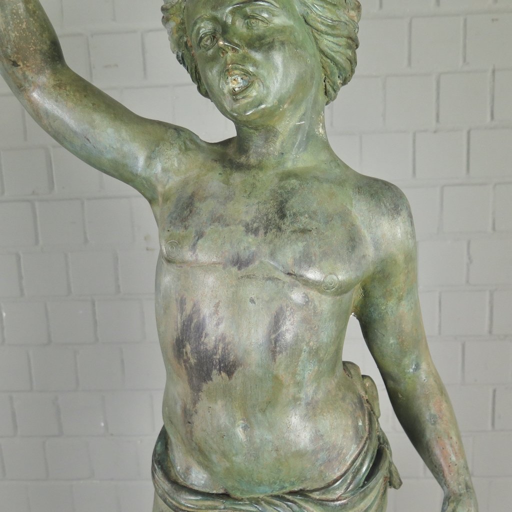 Skulptur Dekoration Mann 1,21 m Bronze