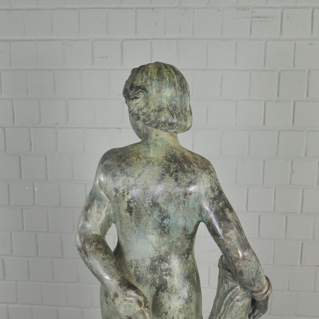Skulptur Dekoration Frau Bronze 1,02 m