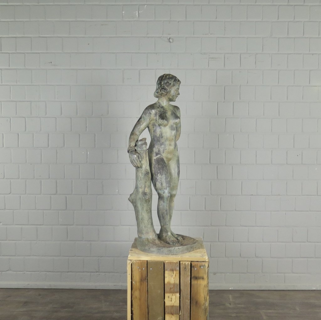 Skulptur Dekoration Frau Bronze 1,02 m