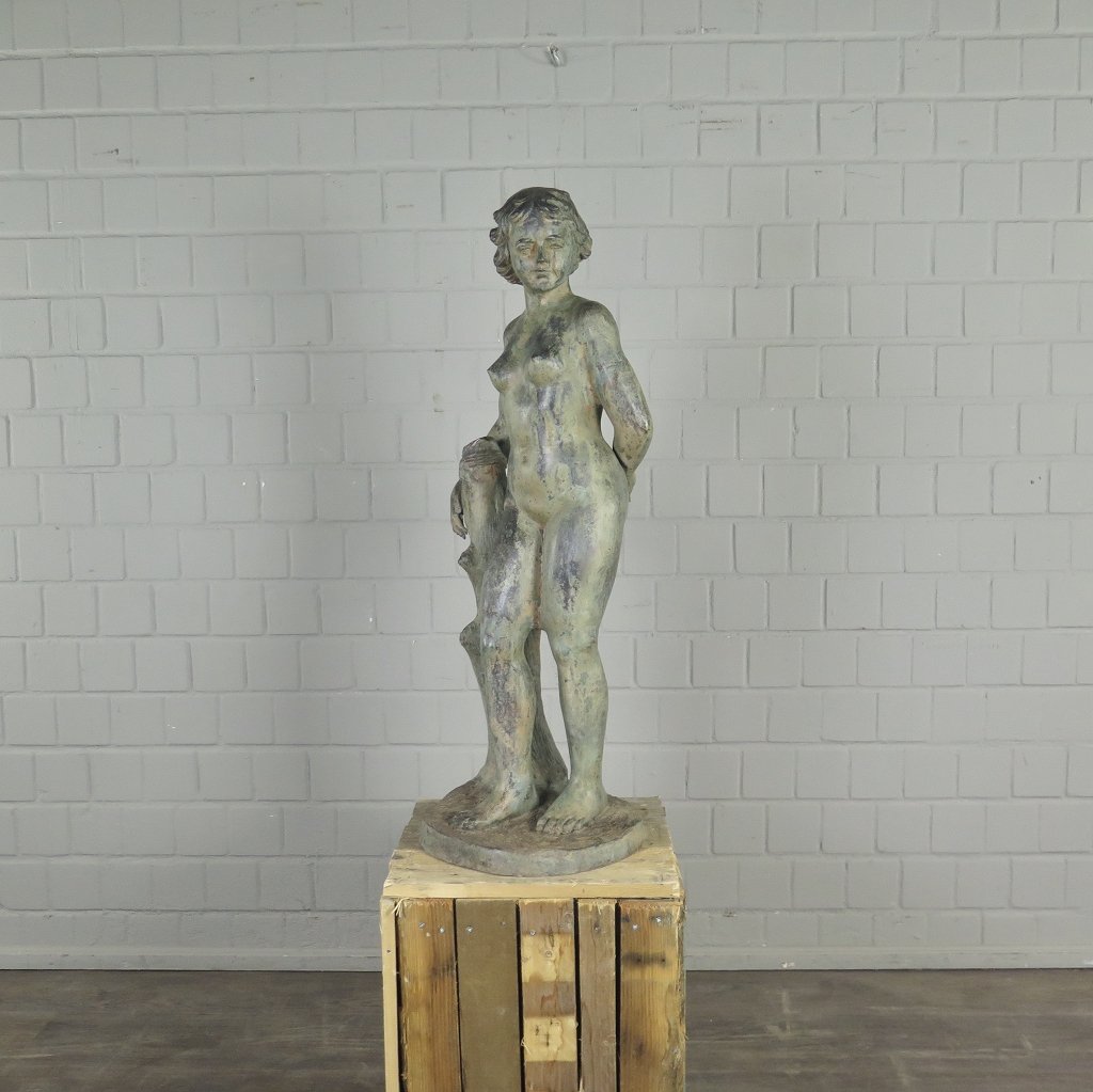 Skulptur Dekoration Frau Bronze 1,02 m