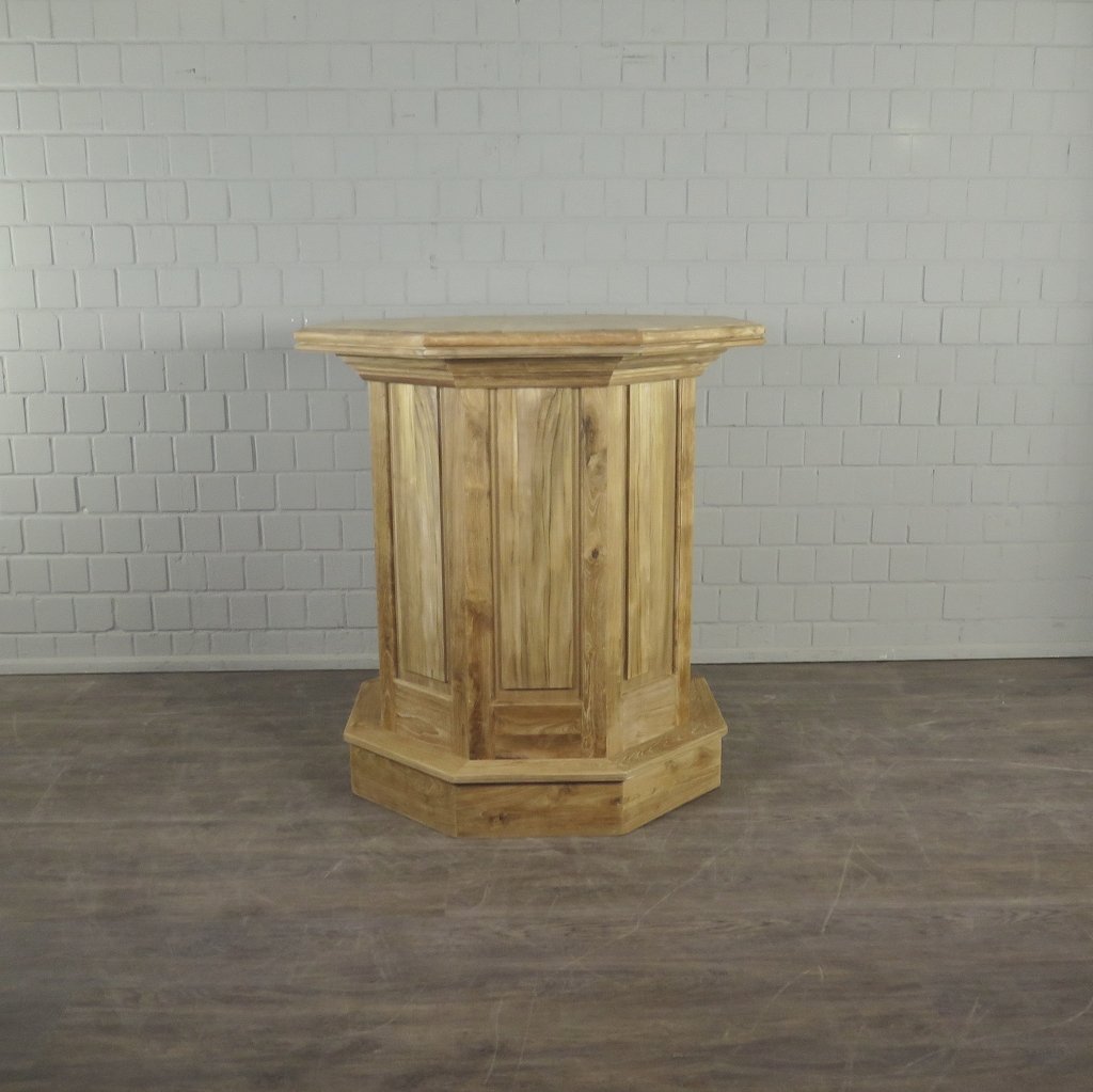 Stehtisch Bartisch Teakholz Ø 1,08