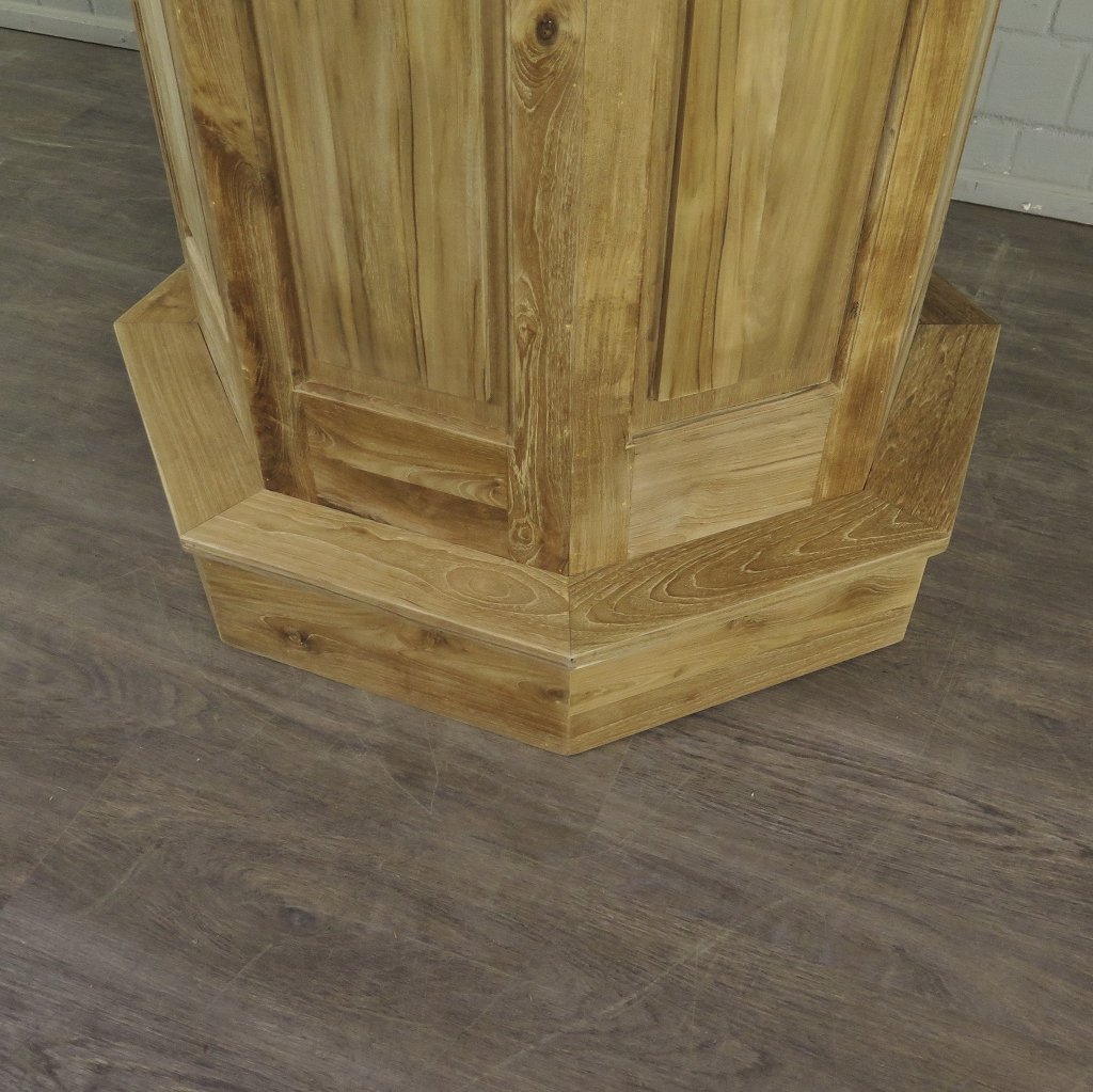 Stehtisch Bartisch Teakholz Ø 1,08