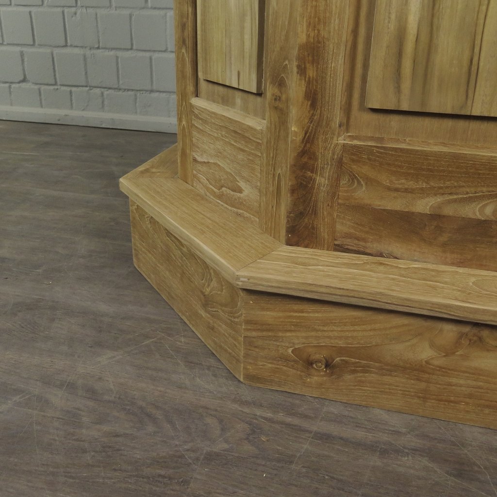 Stehtisch Bartisch Teakholz Ø 1,08