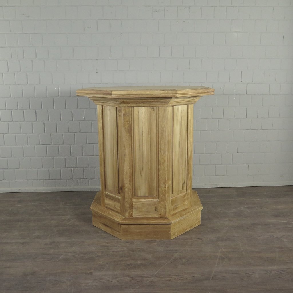 Stehtisch Bartisch Teakholz Ø 1,08
