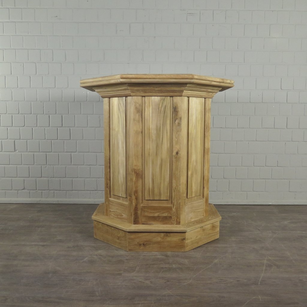 Stehtisch Bartisch Teakholz Ø 1,08