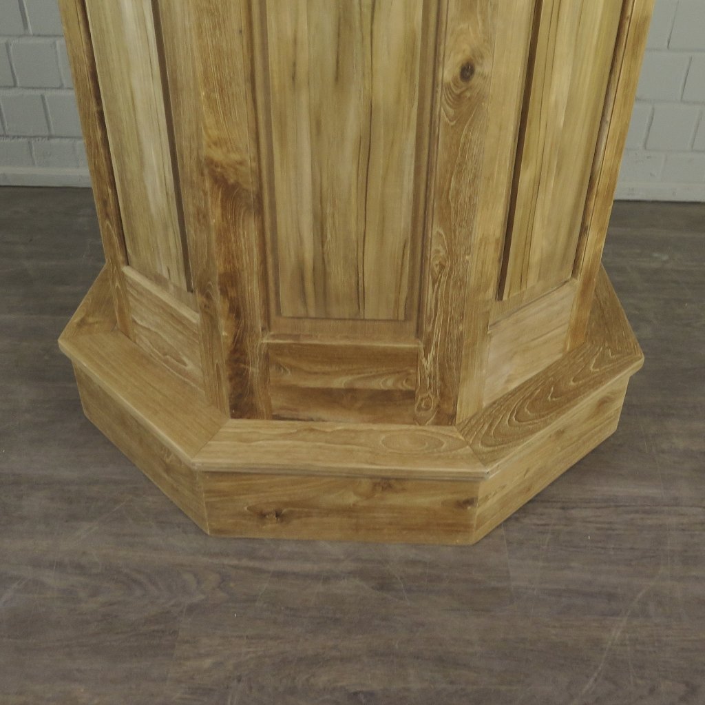 Stehtisch Bartisch Teakholz Ø 1,08