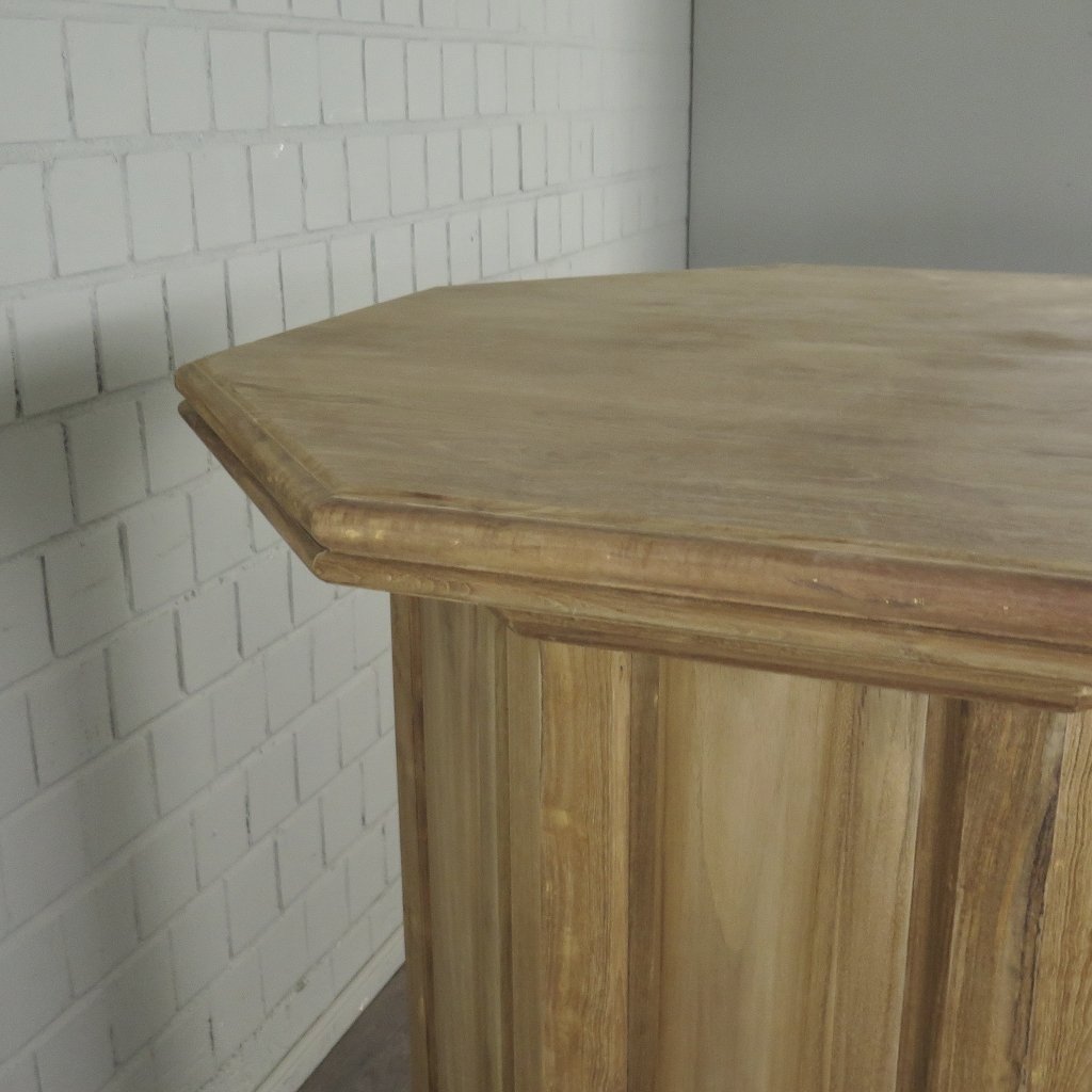 Stehtisch Bartisch Teakholz Ø 1,08