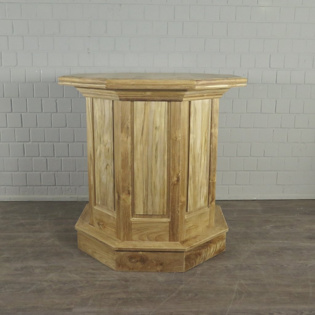 Stehtisch Bartisch Teakholz Ø 1,14 m