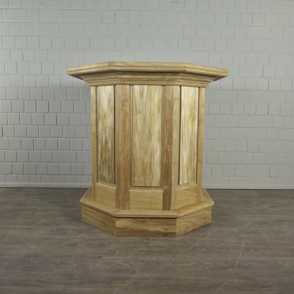 Stehtisch Bartisch Teakholz Ø 1,14 m