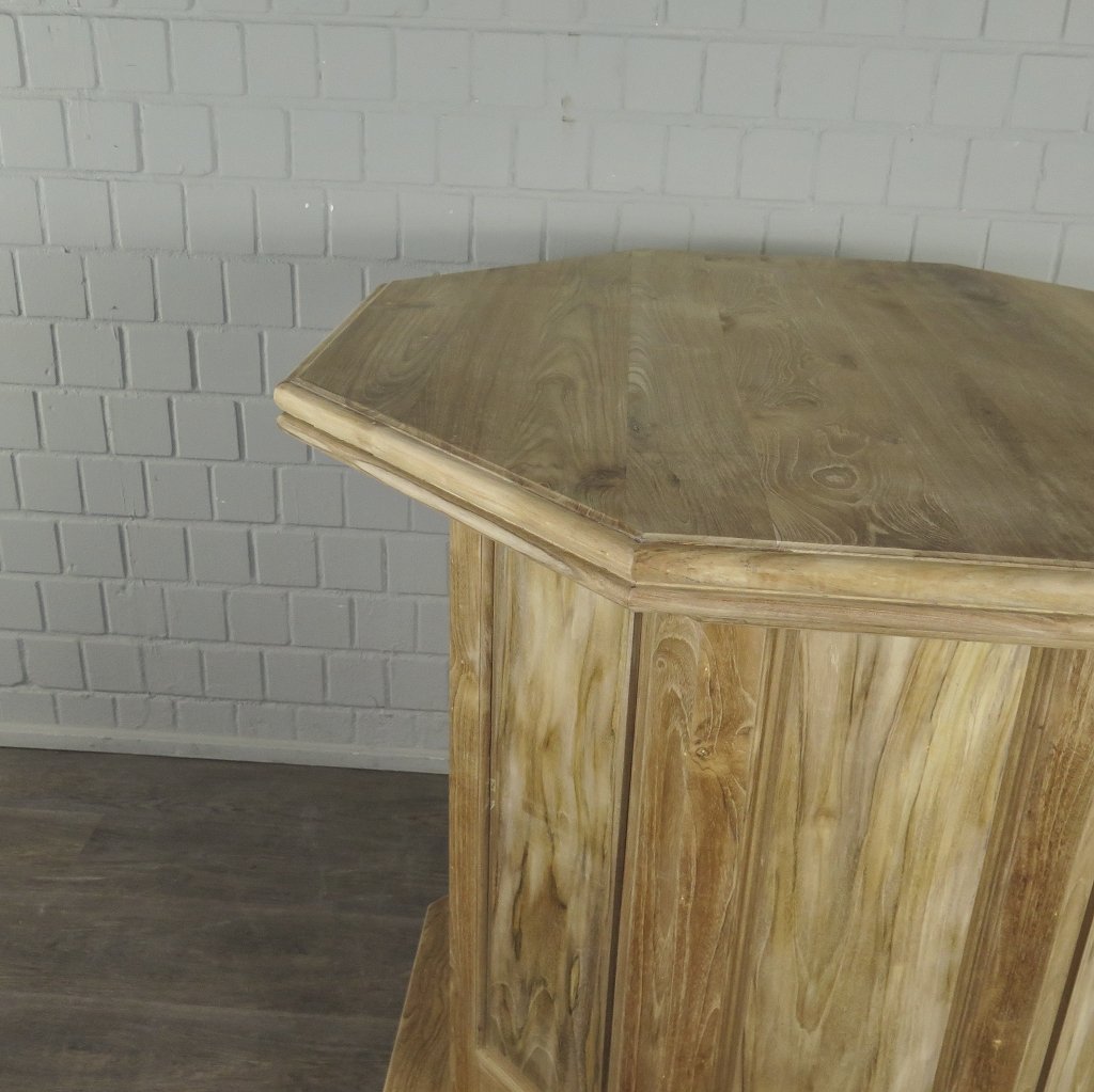 Stehtisch Bartisch Teakholz Ø 1,14 m