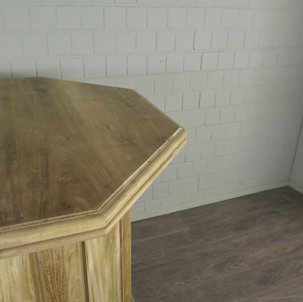 Stehtisch Bartisch Teakholz Ø 1,14 m