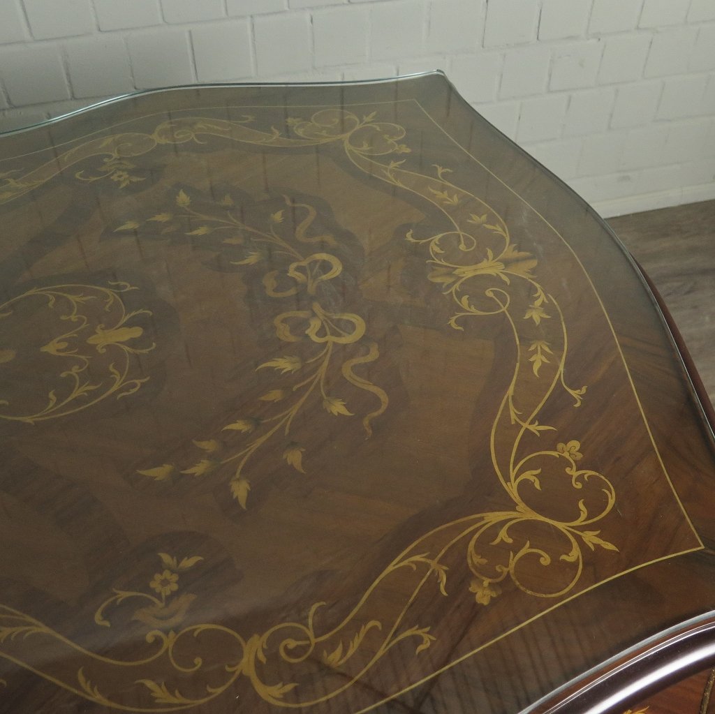 Schreibtisch Nussbaum Barockstil 2,00 m