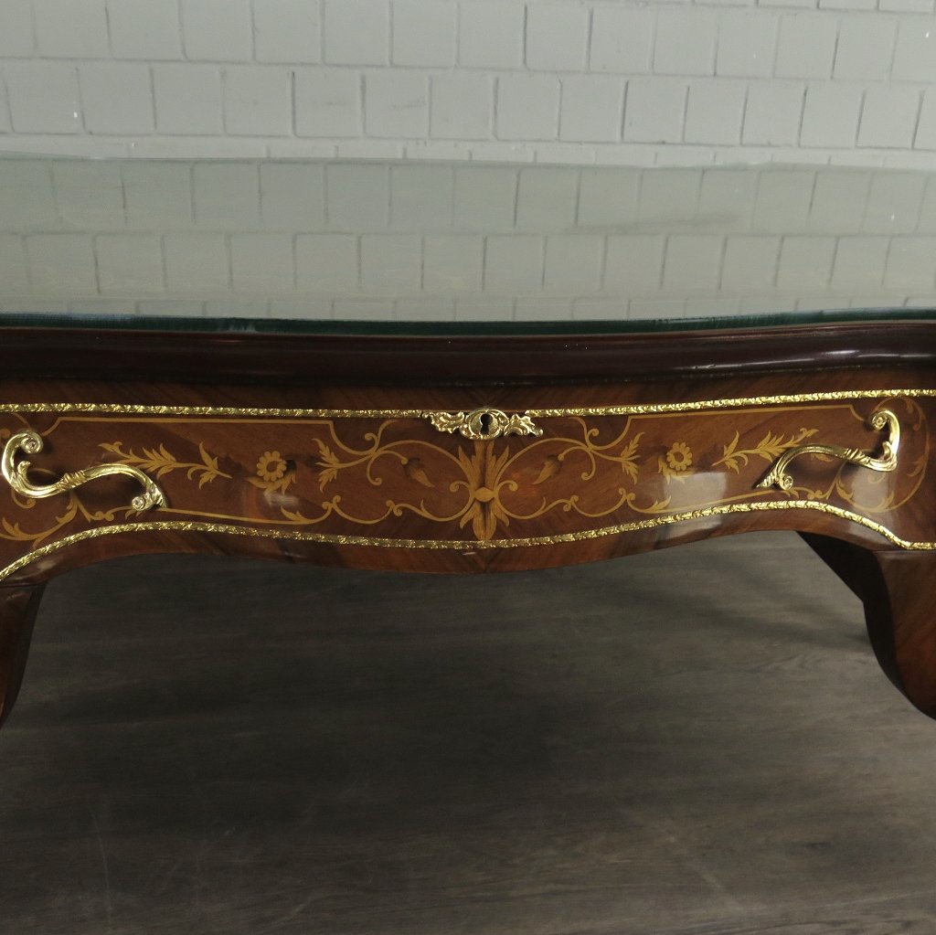 Schreibtisch Nussbaum Barockstil 2,00 m