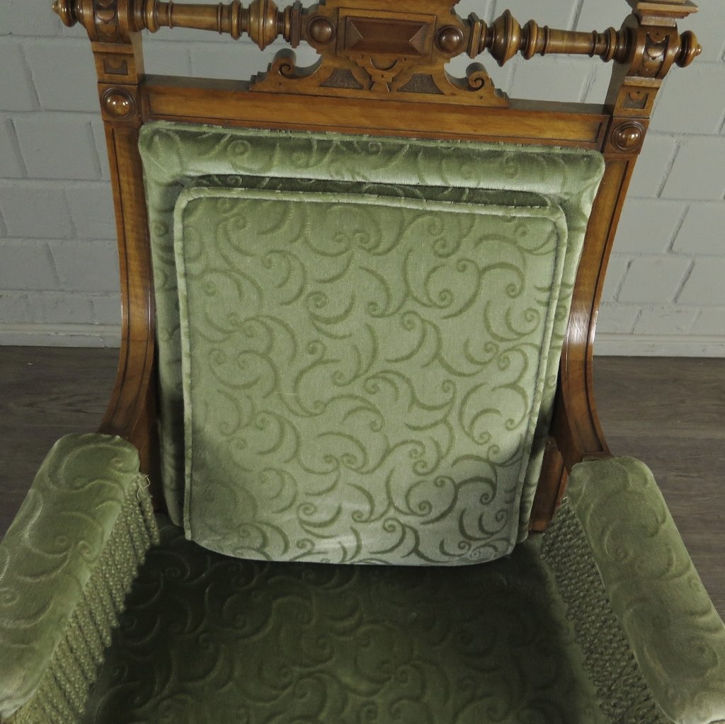 Set Sessel Gründerzeit 1880 Nussbaum