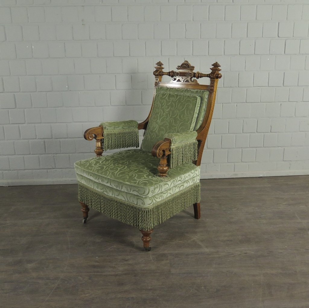 Set Sessel Gründerzeit 1880 Nussbaum