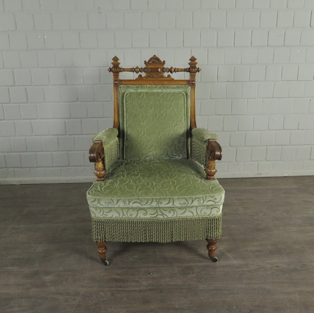 Set Sessel Gründerzeit 1880 Nussbaum