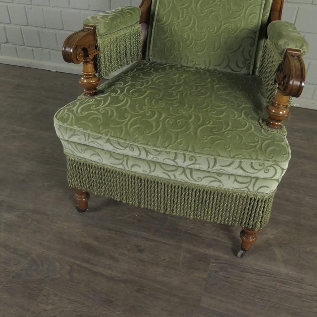 Set Sessel Gründerzeit 1880 Nussbaum