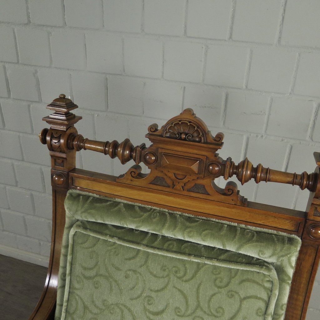 Set Sessel Gründerzeit 1880 Nussbaum