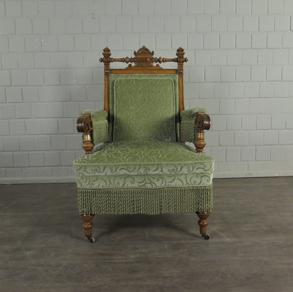 Set Sessel Gründerzeit 1880 Nussbaum