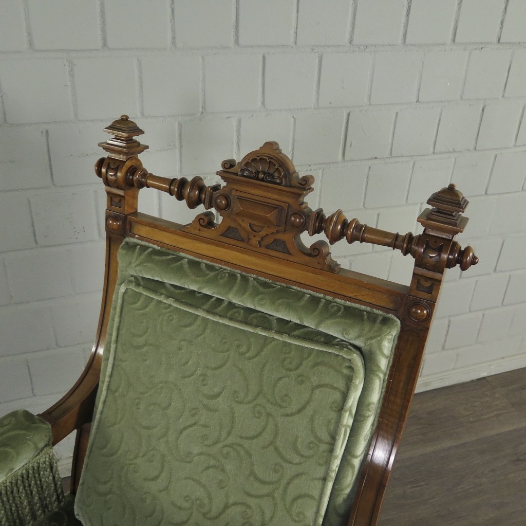 Set Sessel Gründerzeit 1880 Nussbaum