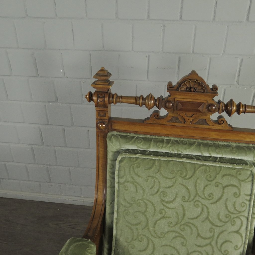 Set Sessel Gründerzeit 1880 Nussbaum