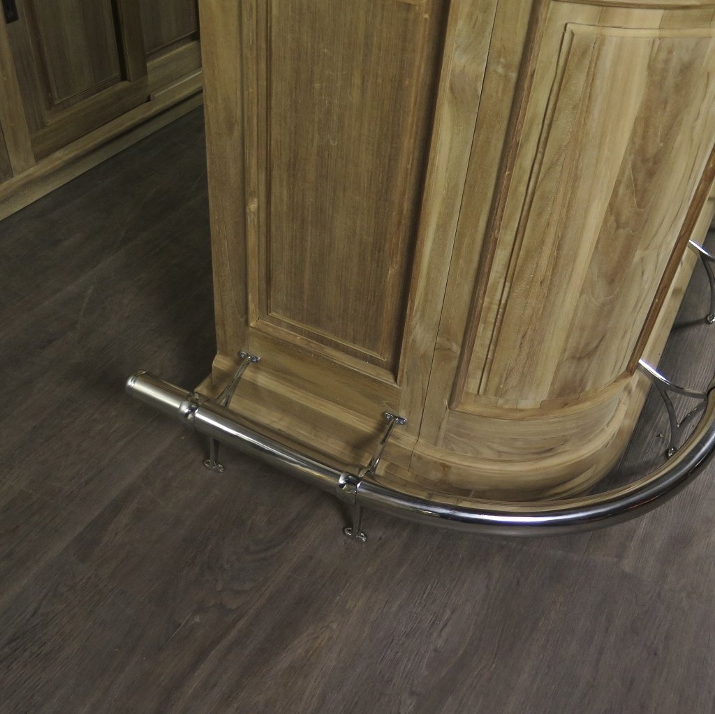 Hausbar Theke Teakholz 2,06 m