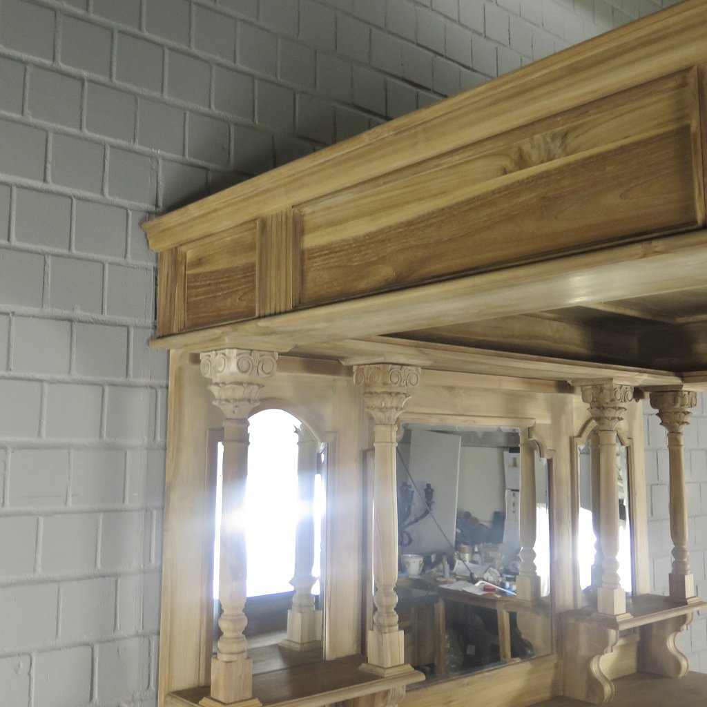 Hausbar Theke Teakholz 2,06 m