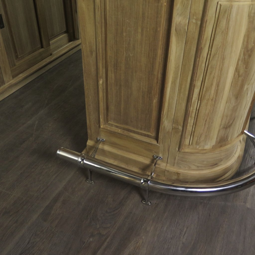 Hausbar Theke Teakholz 2,06 m