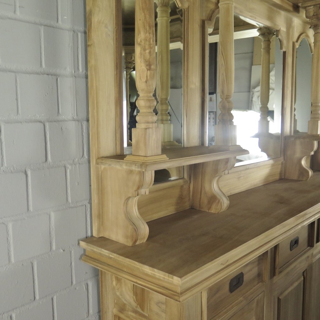 Hausbar Theke Teakholz 2,06 m