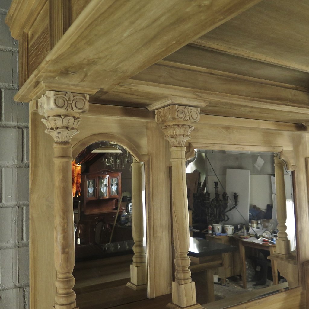 Hausbar Theke Teakholz 2,06 m