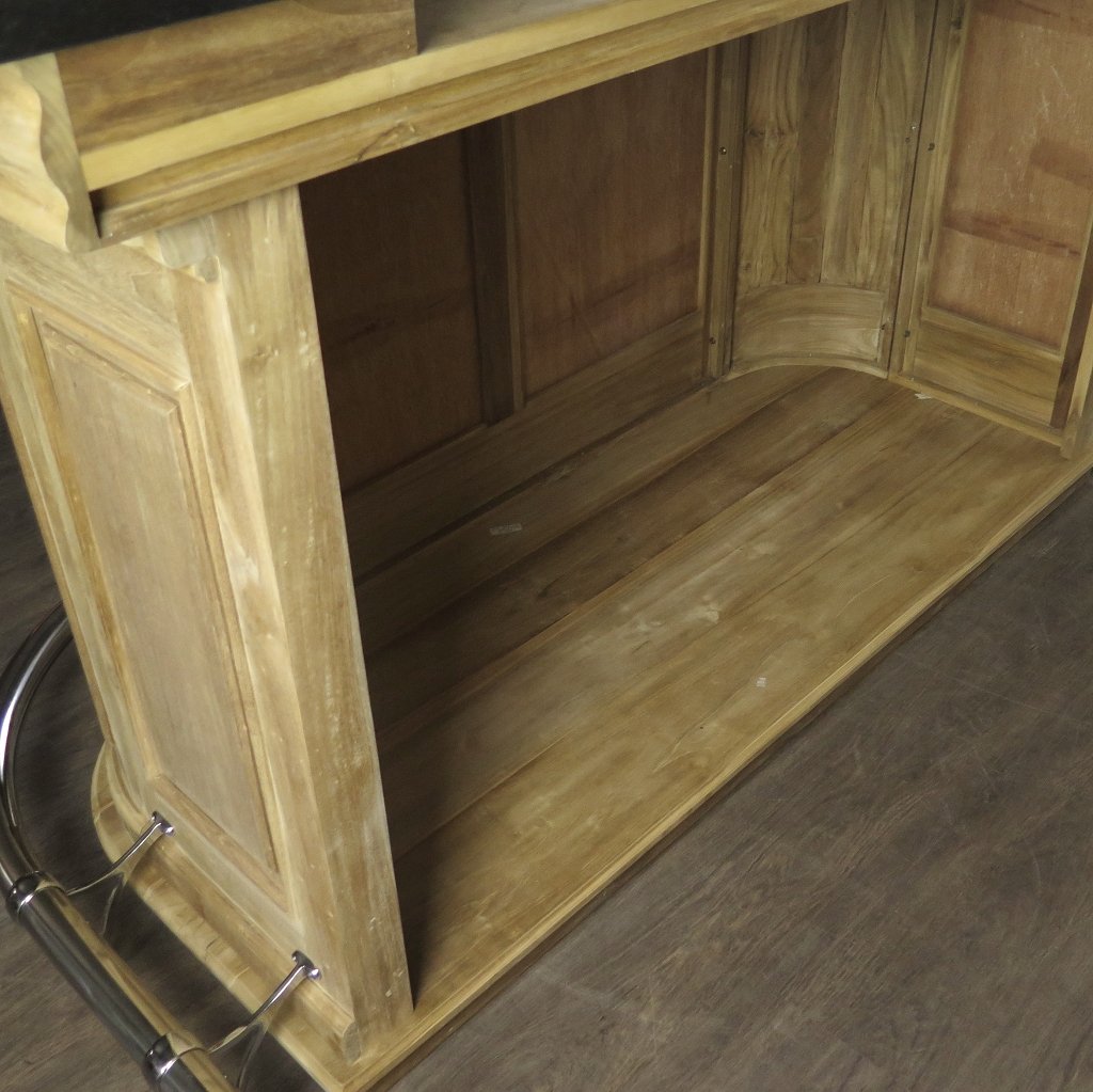 Hausbar Theke Teakholz 2,06 m