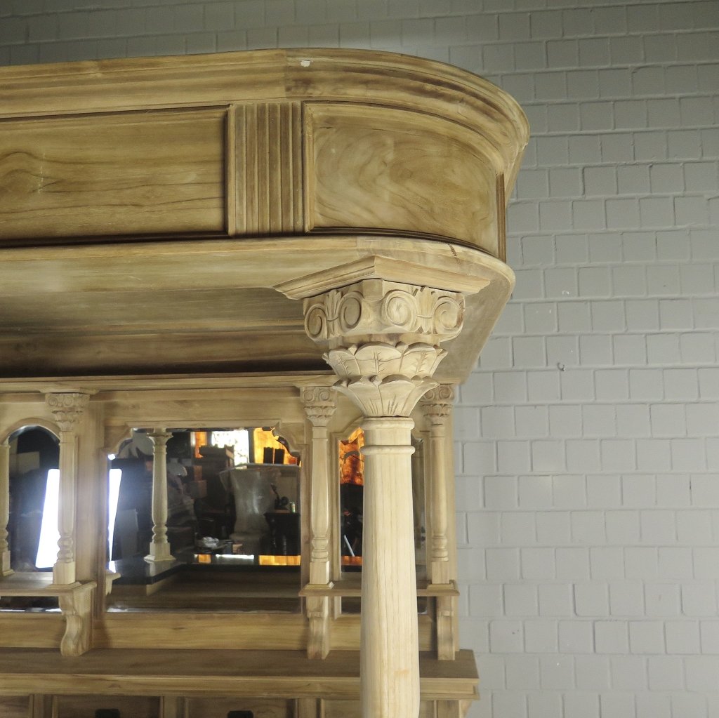 Hausbar Theke Teakholz 2,06 m