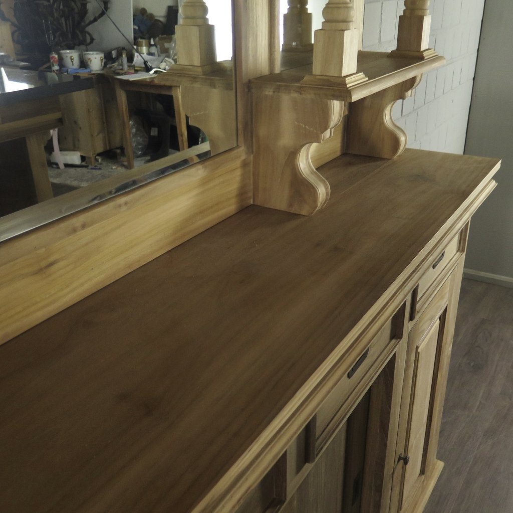 Hausbar Theke Teakholz 2,06 m