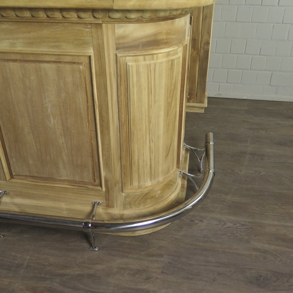 Hausbar Theke Teakholz 2,06 m