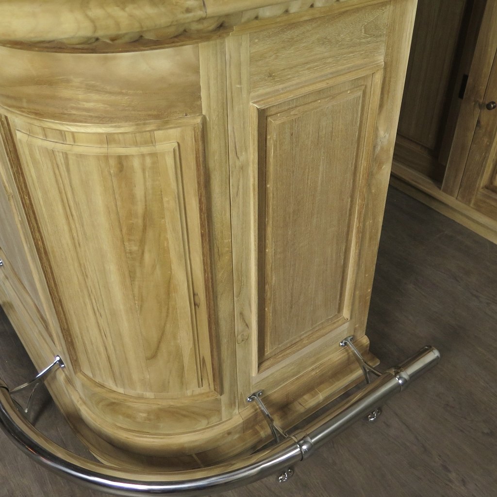 Hausbar Theke Teakholz 2,06 m