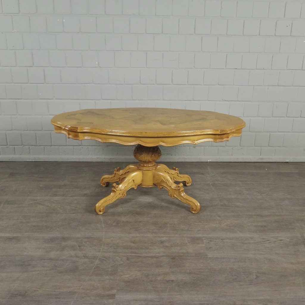 Couchtisch Wohnzimmertisch Gründerzeitstil 1,50 m x 0,90 m Nussbaum 