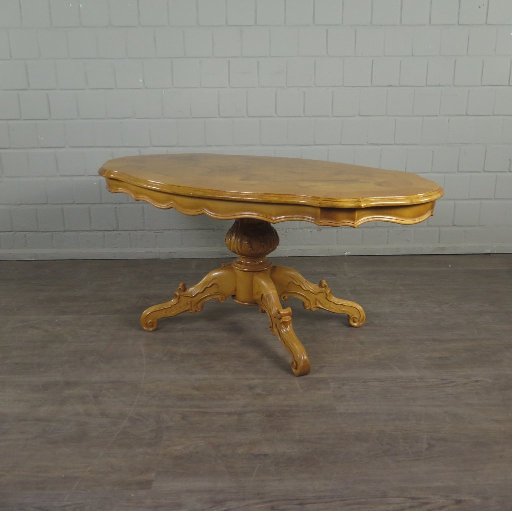 Couchtisch Wohnzimmertisch Gründerzeitstil 1,50 m x 0,90 m Nussbaum