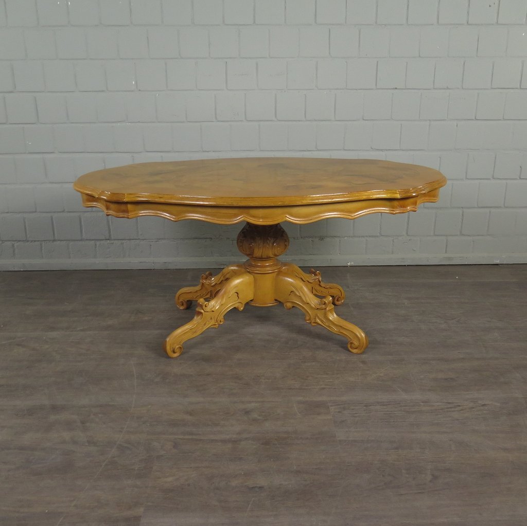 Couchtisch Wohnzimmertisch Gründerzeitstil 1,50 m x 0,90 m Nussbaum