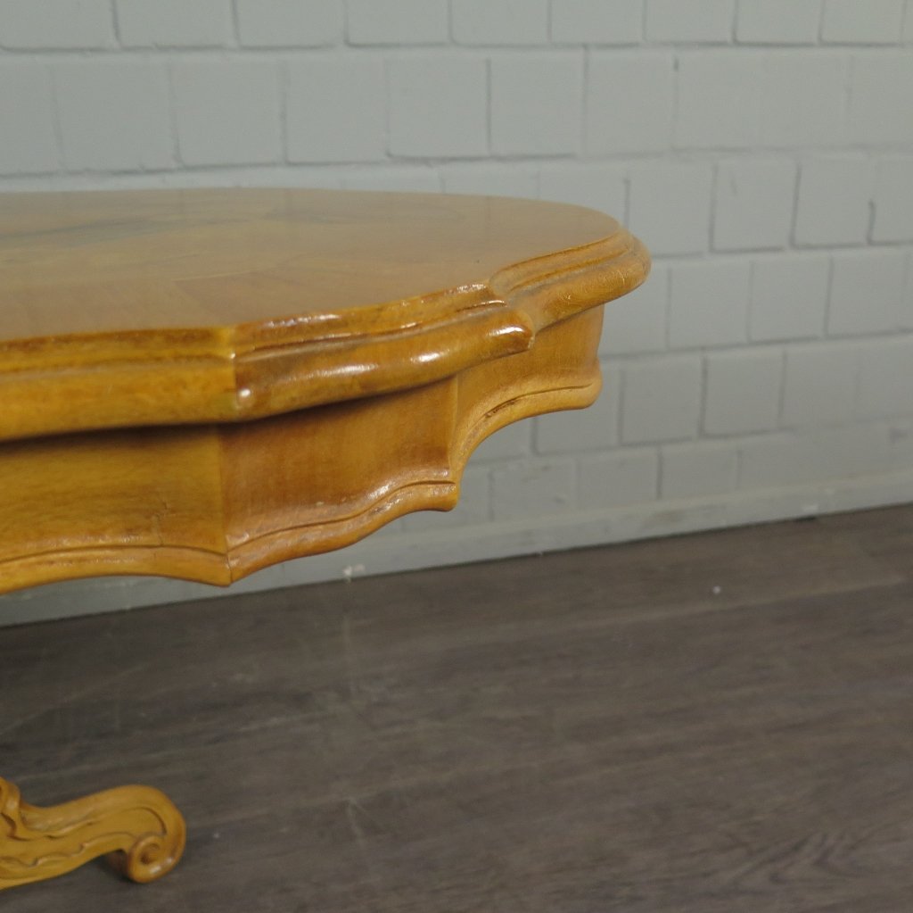 Couchtisch Wohnzimmertisch Gründerzeitstil 1,50 m x 0,90 m Nussbaum