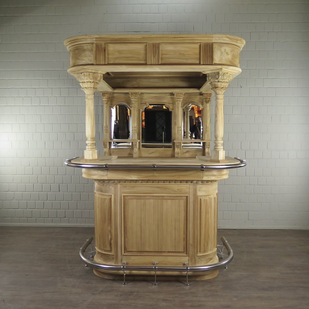 Hausbar Theke Teakholz 1,70 m