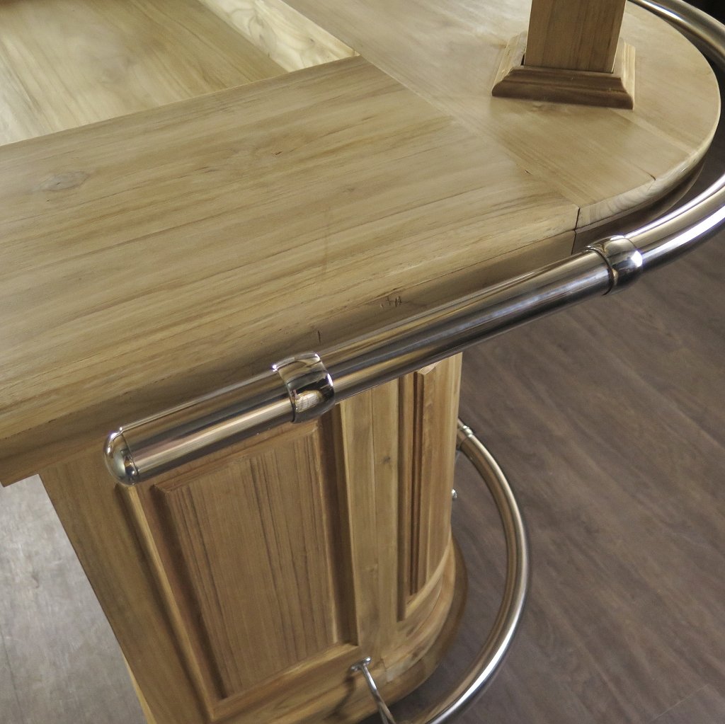 Hausbar Theke Teakholz 1,70 m